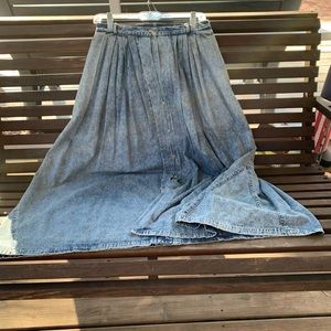 COPY - Outback Red washed look denim jean skirt S…